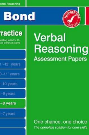 Cover of Bond Verbal Reasoning Assessment Papers 7-8 Years