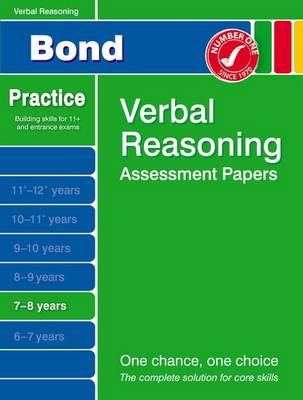 Book cover for Bond Verbal Reasoning Assessment Papers 7-8 Years