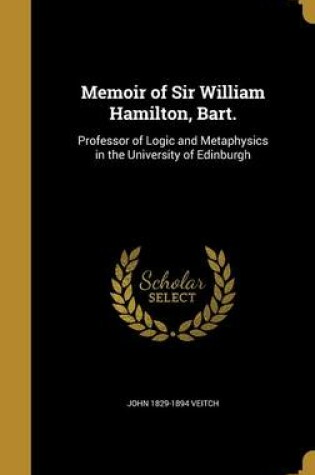Cover of Memoir of Sir William Hamilton, Bart.