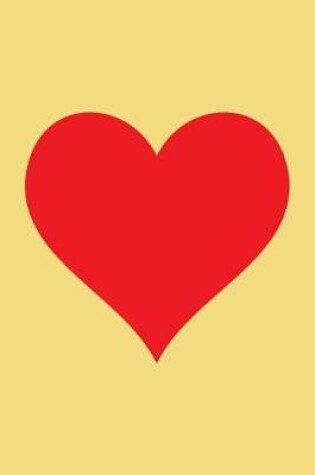 Cover of 100 Page Blank Notebook - Red Heart on Banana