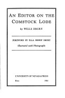 Cover of An Editor on the Comstock Lode