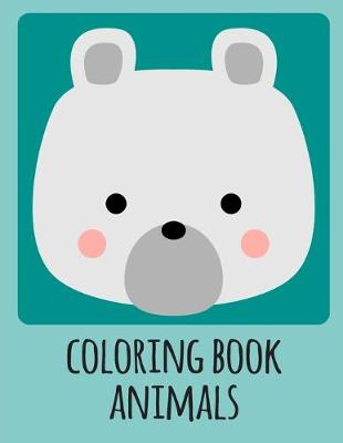 Book cover for coloring book animals