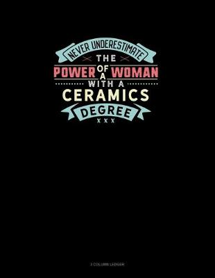 Book cover for Never Underestimate The Power Of A Woman With A Ceramics Degree