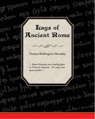 Book cover for Lays of Ancient Rome (eBook)