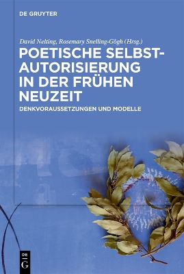 Cover of Poetische Selbstautorisierung in Der Fruhen Neuzeit