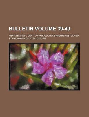 Book cover for Bulletin Volume 39-49