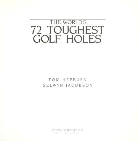 Book cover for World's Toughest Golf