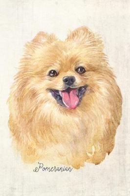 Book cover for Pomeranian Dog Portrait Notebook