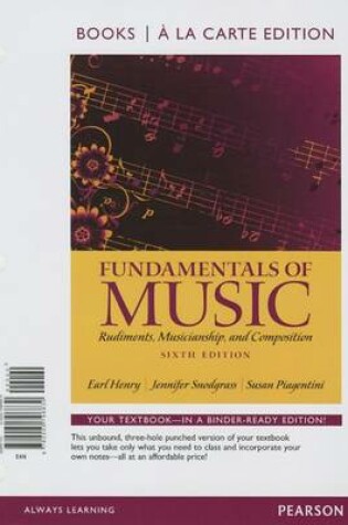 Cover of Fundamentals of Music, Books a la Carte Edition