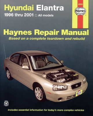 Book cover for Hyundai Elantra (96 - 13)