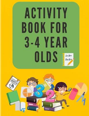 Book cover for Activity Book For 3-4 Year Olds