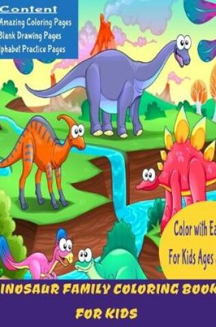 Cover of Dinosaur Family Coloring Book for Kids