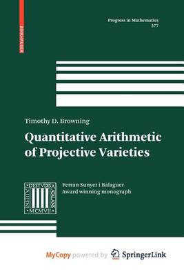 Cover of Quantitative Arithmetic of Projective Varieties