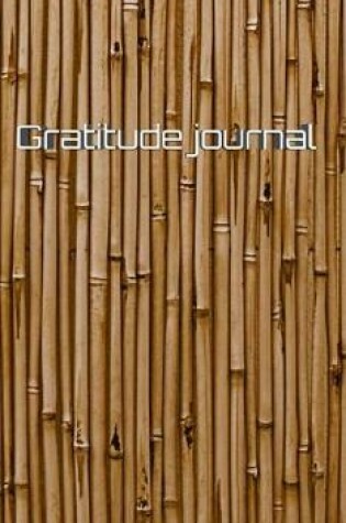Cover of faux Bamboo gratitude creatve Journal