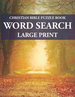 Book cover for Christian Bible Puzzle Book Word Search