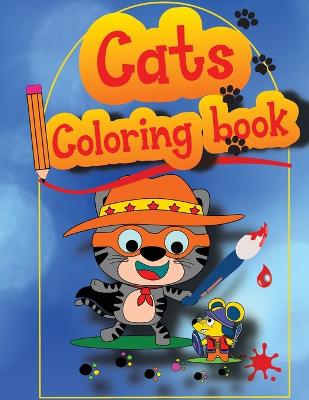 Book cover for Cats Coloring Book