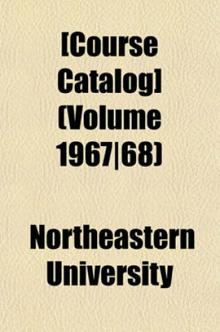 Cover of [Course Catalog] (Volume 1967-68)