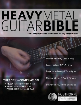 Book cover for The Heavy Metal Guitar Bible