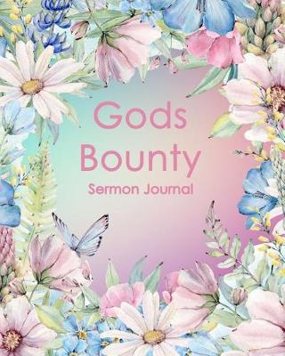 Book cover for Gods Bounty Sermon Journal