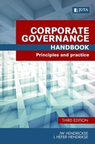 Cover of Corporate governance handbook