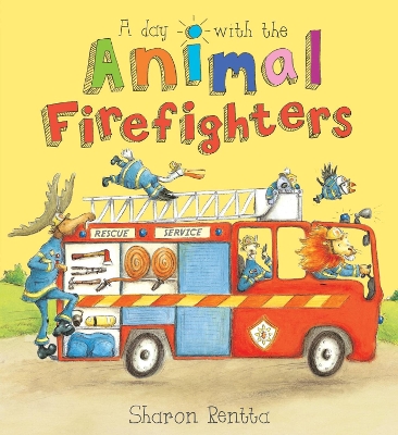 Book cover for A Day with the Animal Firefighters