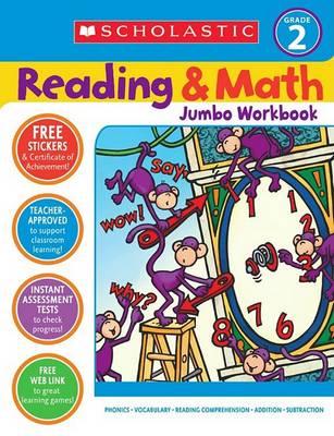 Book cover for Reading & Math Jumbo Workbook: Grade 2