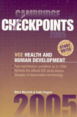 Cover of Cambridge Checkpoints VCE Health and Human Development 2005