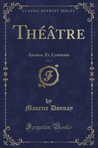 Cover of Théâtre, Vol. 1