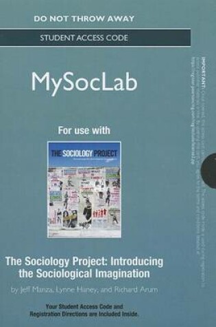 Cover of NEW MyLab Sociology without Pearson eText -- Standalone Access Card -- for The Sociology Project