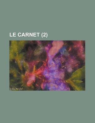 Book cover for Le Carnet (2 )