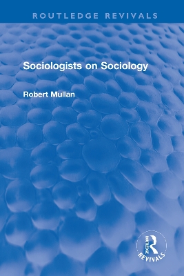 Cover of Sociologists on Sociology