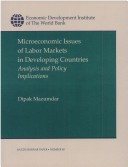 Book cover for Microeconomic Issues of Labor Markets in Developing Countries