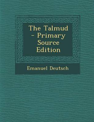 Book cover for The Talmud - Primary Source Edition