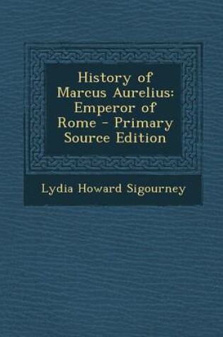 Cover of History of Marcus Aurelius