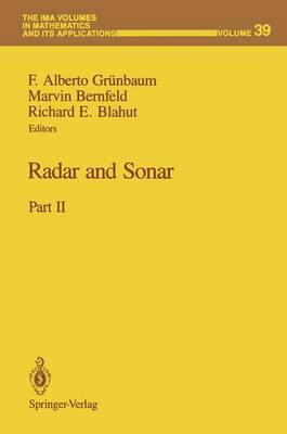 Cover of Radar and Sonar