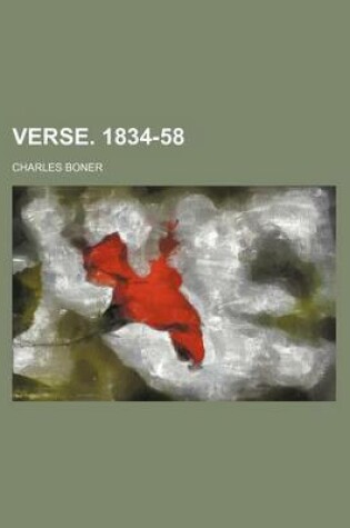 Cover of Verse. 1834-58