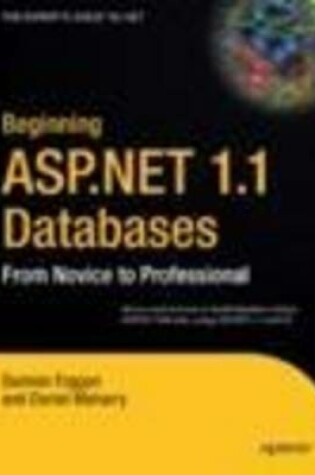 Cover of Beginning ASP.NET 1.1 Databases: From Novice to Professional