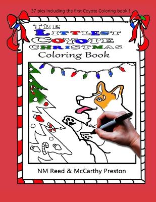 Book cover for The Littlest Coyote Christmas Coloring Book