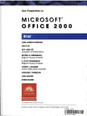 Book cover for New Perspectives on Microsoft Office 2000