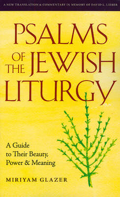 Book cover for Psalms of the Jewish Liturgy