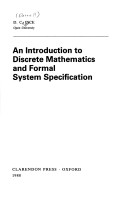 Cover of An Introduction to Discrete Mathematics and Formal System Specification