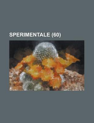 Book cover for Sperimentale (60)