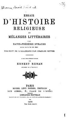 Book cover for Essais d'histoire religieuse et melanges litteraires
