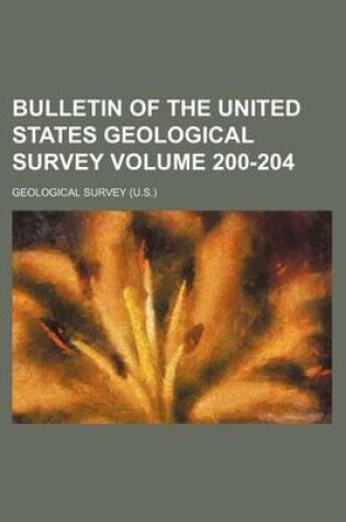 Cover of Bulletin of the United States Geological Survey Volume 200-204