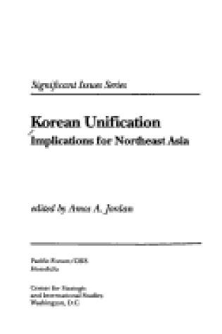 Cover of Korean Unification