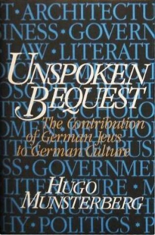 Cover of Unspoken Bequest