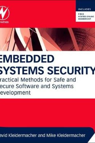 Cover of Embedded Systems Security