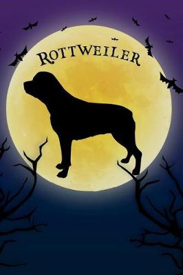 Book cover for Rottweiler Notebook Halloween Journal