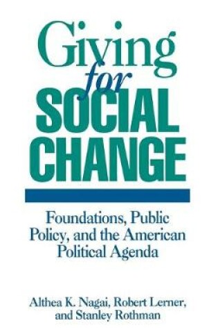 Cover of Giving for Social Change