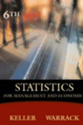 Cover of Statistics for Management and Economics with Infotrac